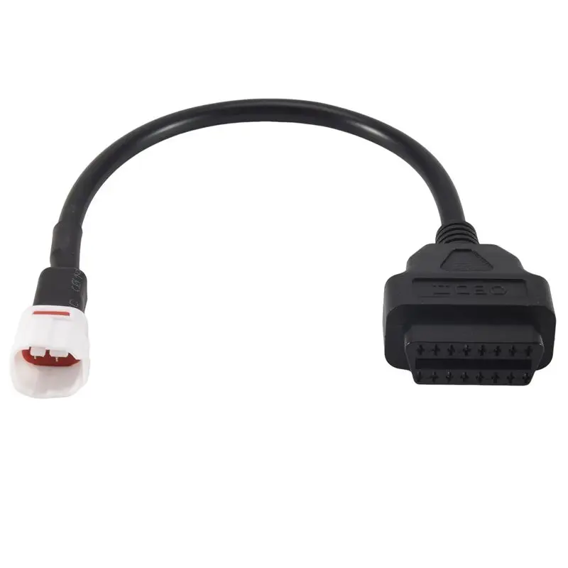 AC76-4 Pin To OBD2 Fault Code Reader Motorcycle Scanner Diagnostic Cable For Mt10 FZ10 XSR700 Tmax530 R6
