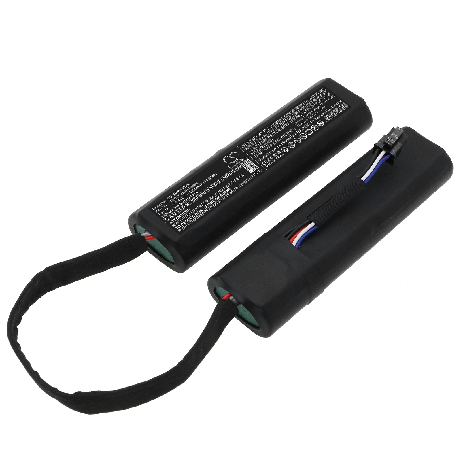 

Cameron Sino 14.4V 5200mAh/6800mAh replacement Vacuum Battery for Dreame W10, W10s, W10 Pro, W10 Plus, RLS6TAC