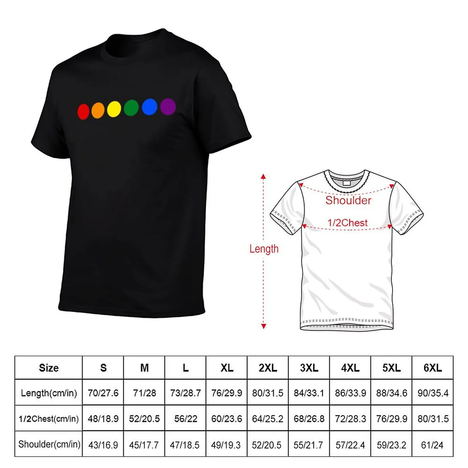 Pride polka dots T-Shirt t shirt for man 100 percent cotton t shirt man cotton funny t shirts man T-Shirt