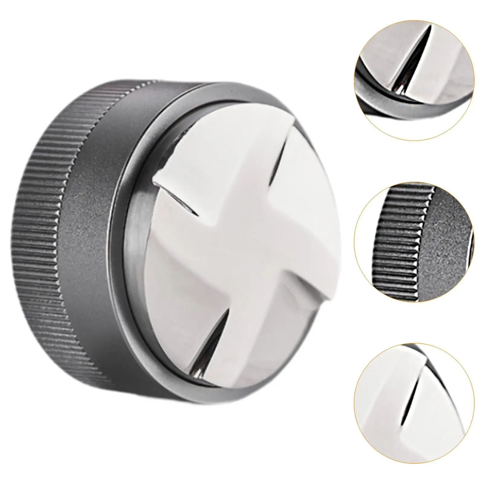 Stainless Steel Coffee Tamper Coffee Powder Distributor Espresso Distribution Tool for Bar Espresso Machine Kitchen Cafe Office