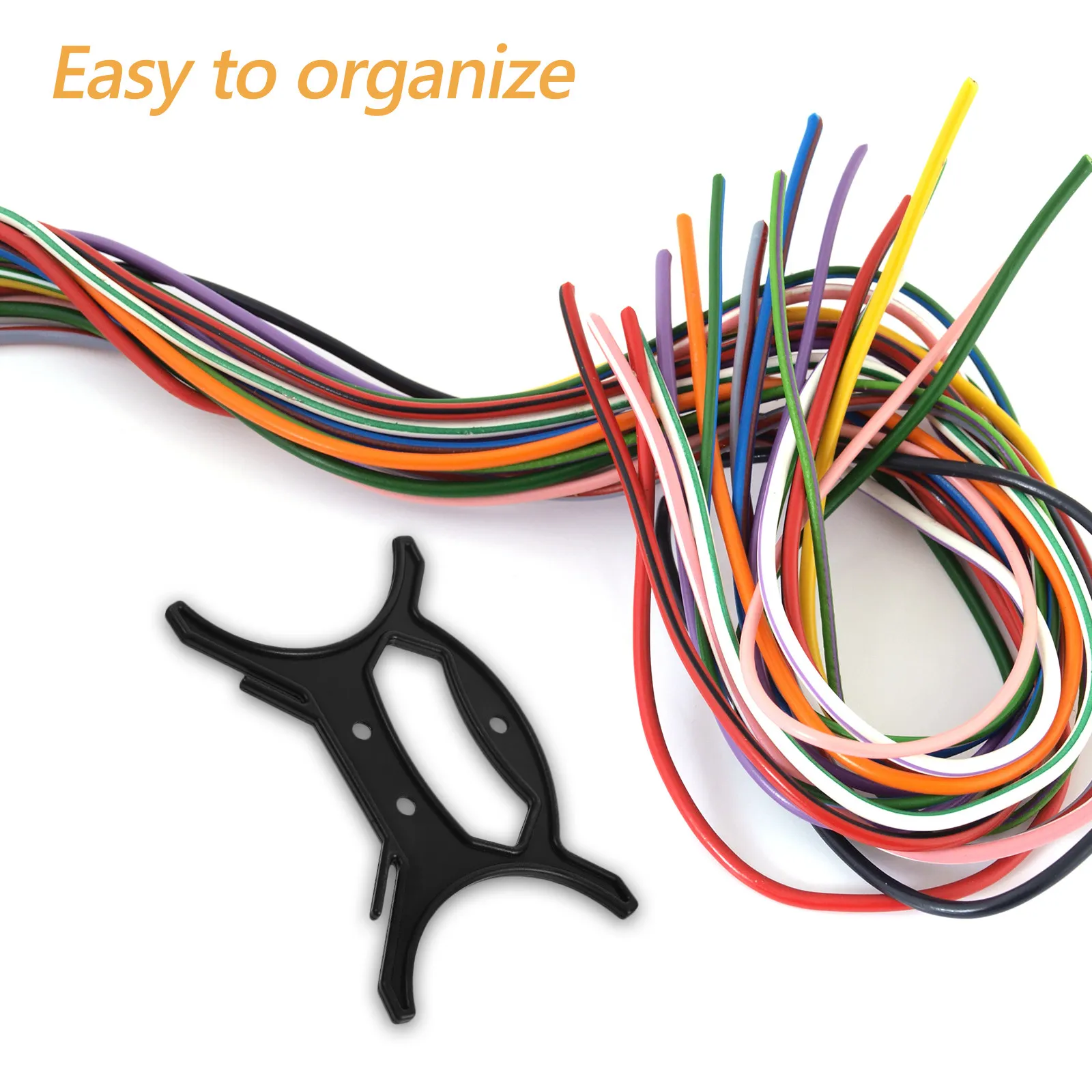Heavy Duty Cord Winder for Home Organizer Users to save space storage, 20pcs Black Plastic Cable Storage Reel