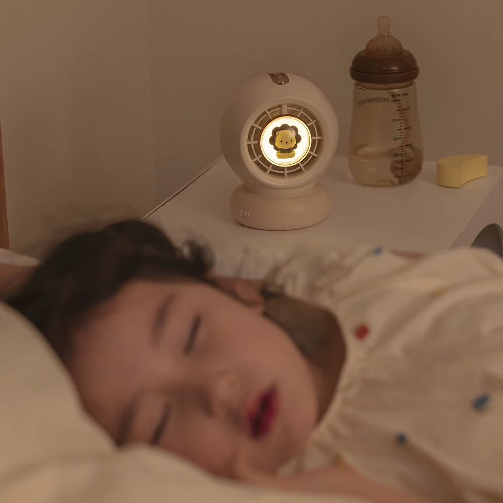 아기 유모차용 휴대용 선풍기 충전식 3600mAh 조명 포함 4단 속도 핸드헬드 스탠드 클립 전기 미니 팬 옥토퍼스 야외용