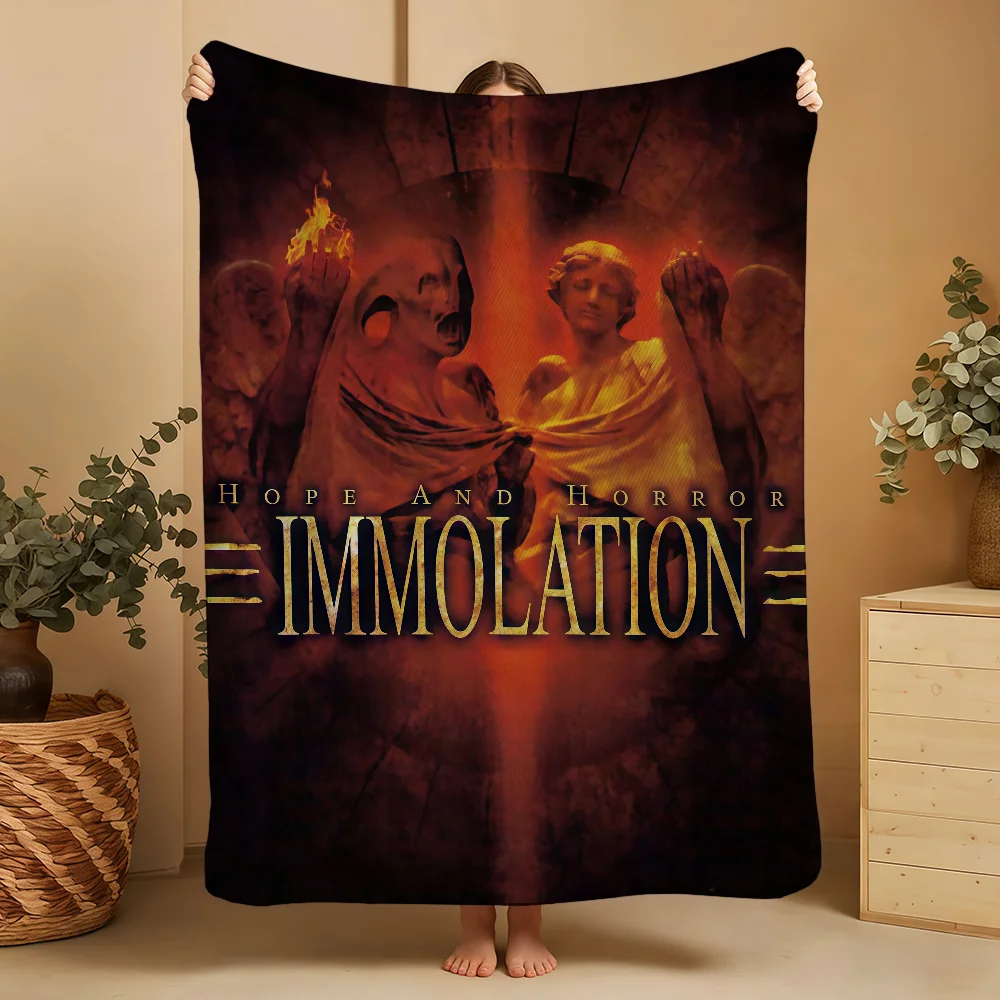 I-ImmolationS Descent Blanket Throw Super Cosy Plush Living Room Sofa Couch Childish Birthday Gifts