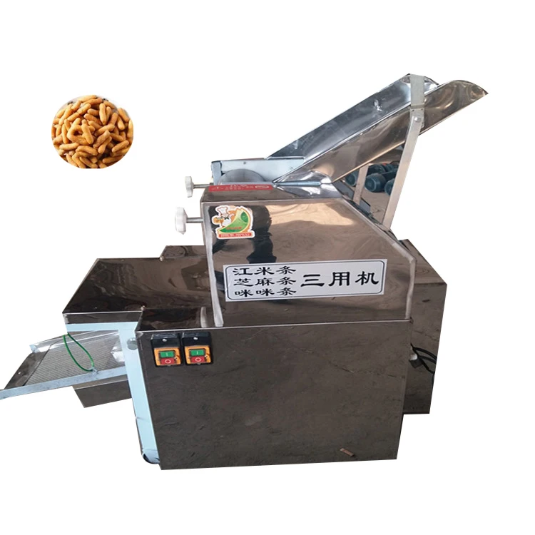 

Polished glutinous rice strips cutting machine/chinhin dough Snack cutting chinchin making machine