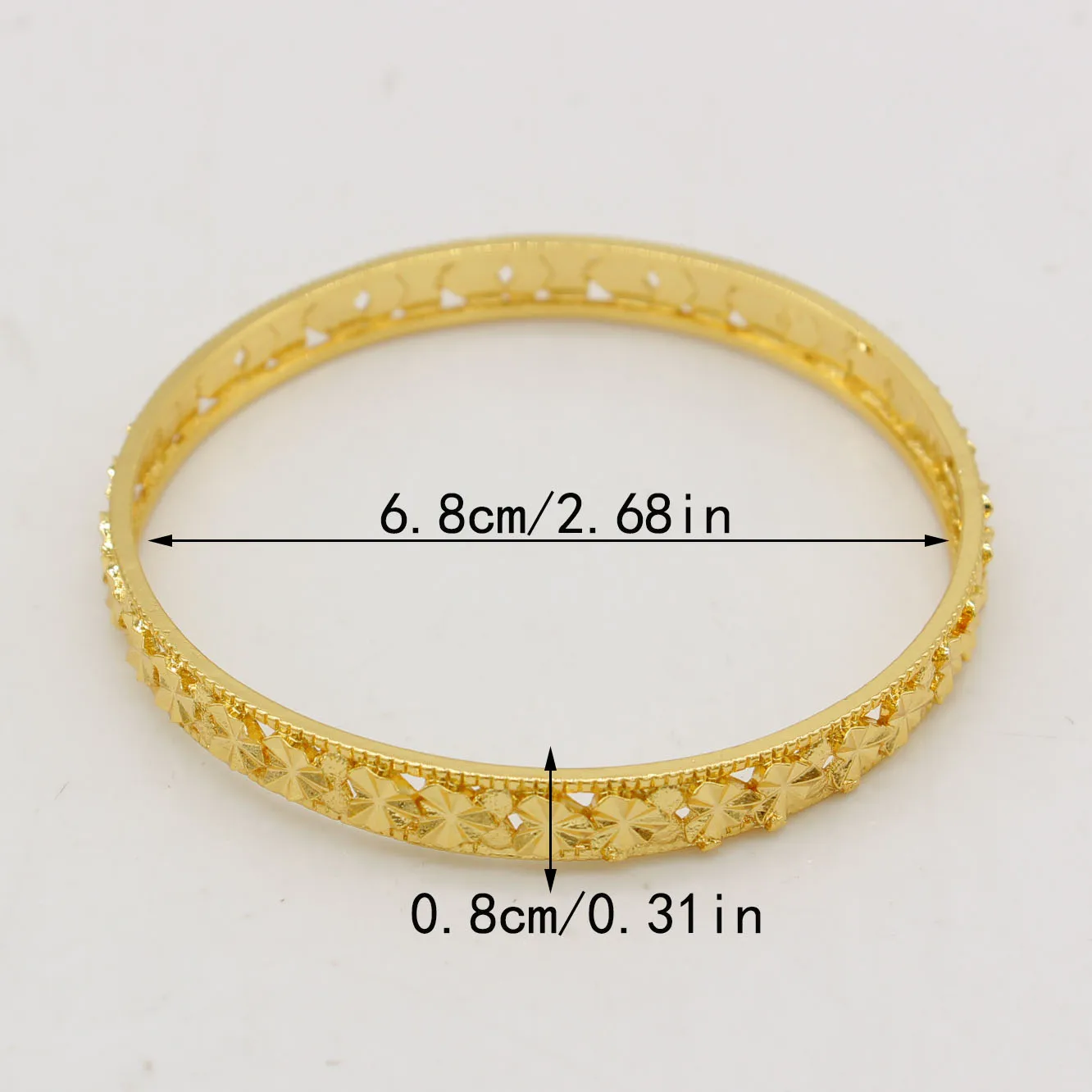 Adixyn 1pcs Love Engrave Figures Women\'s Closed End Bracelet Bangle Middle East Arab Partu Gifts