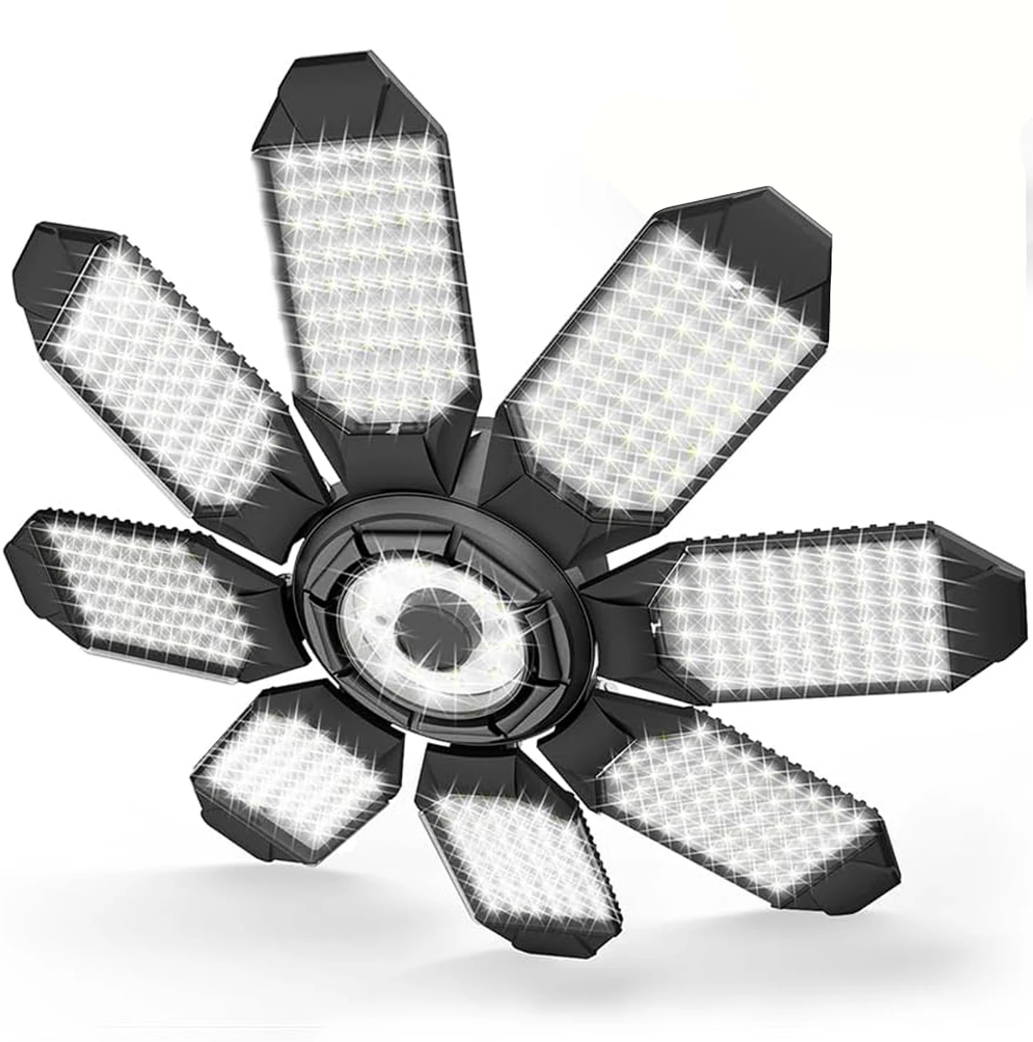 

1-2 PCS LED Garage Light Bulbs, Super Bright Garage Lighting LED Shop Light With 8+1 Adjustable Panels, E27 Screw Socket