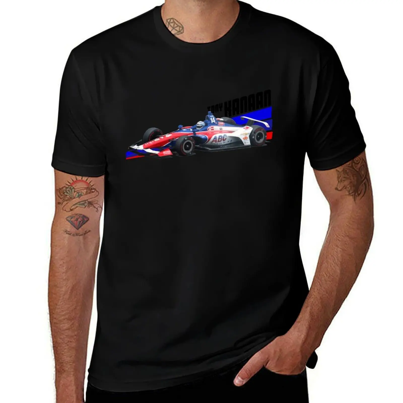 

Tony Kanaan 2018 (light colors) T-Shirt Casual Fashion Short Sleeve Cotton T-Shirt