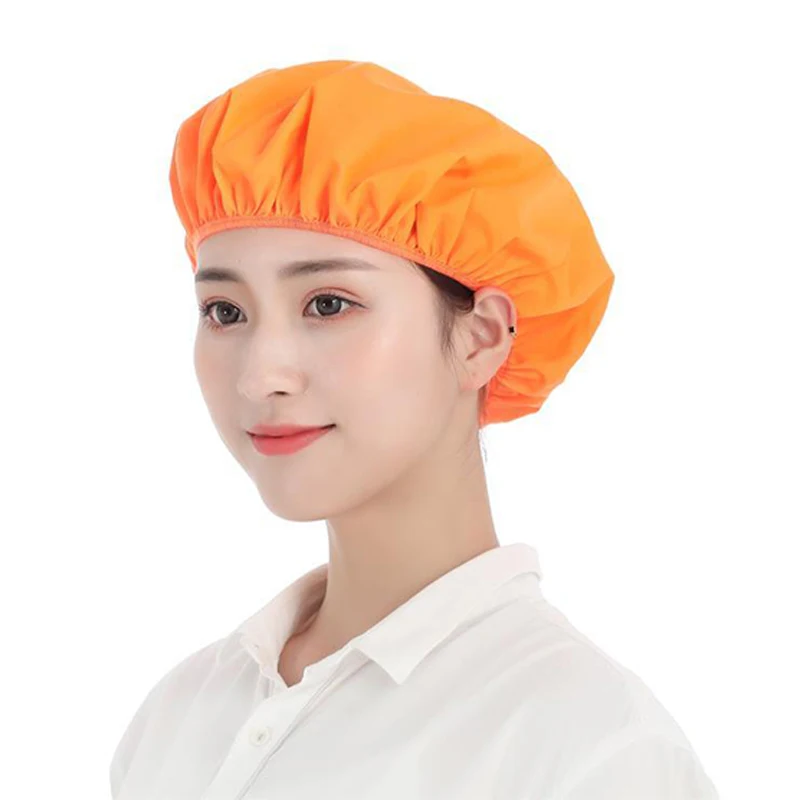 Cook Hat and Restaurant Kitchen Hats for Women Workshop Textile Factory Dust Cap Food Electronics Worker Working Mesh Caps