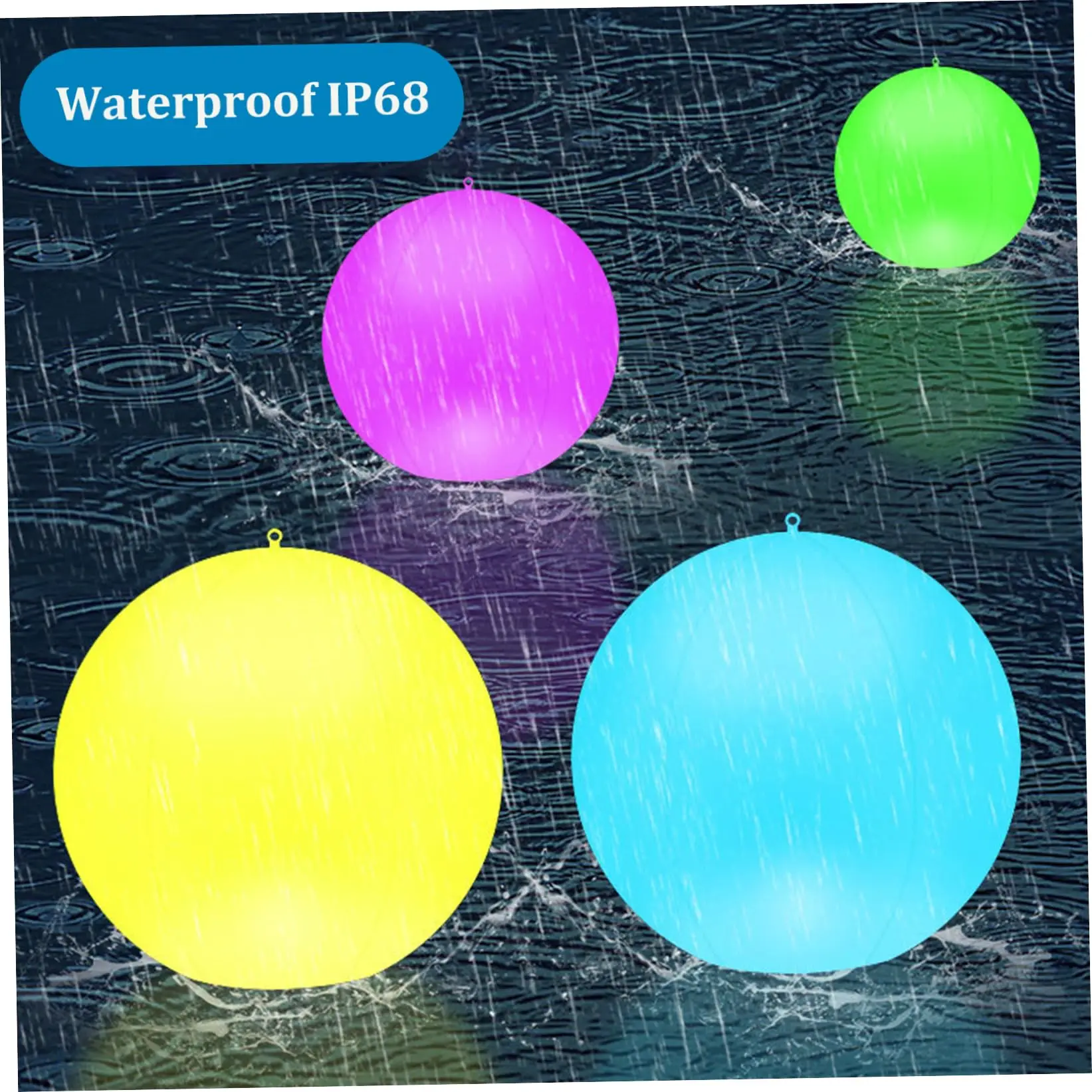 Floating Pool Light 13.4 Inch Solar Pond Lights 16 RGB Color Changing with Remote Control for Kids Light up Dimmable Ball Decor
