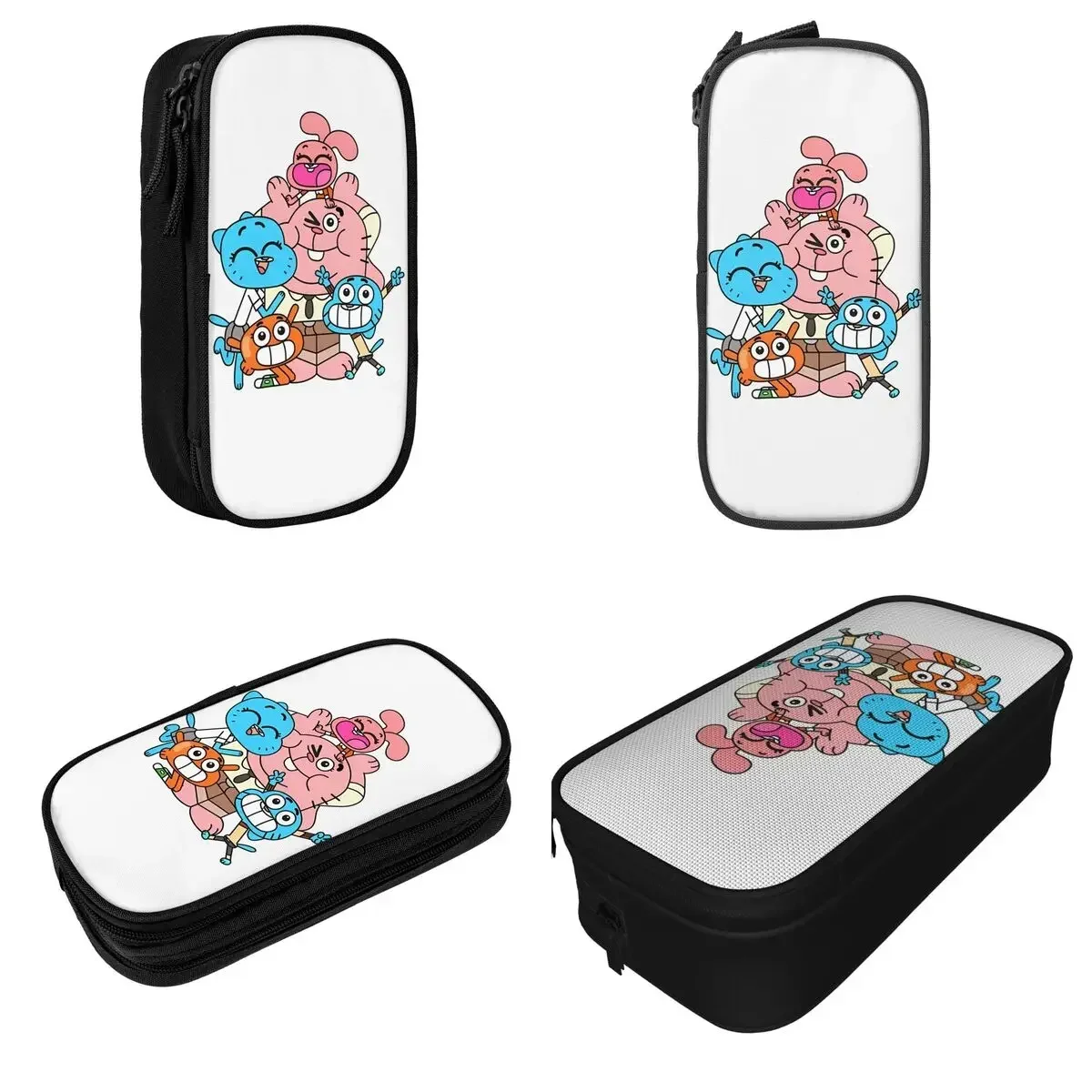 

Fashion Gumball Video Game Pencil Cases Pencil Box Pen Box for Student Large Storage Bags Students School Zipper Accessories