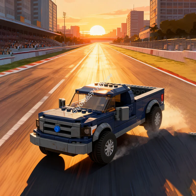 

335 шт. MOC Built Tough F Темно-синий 8-гвоздик Город Рождественский подарок Модель Строительные блоки Сборка DIY Развивающая игрушка Дети День рождения