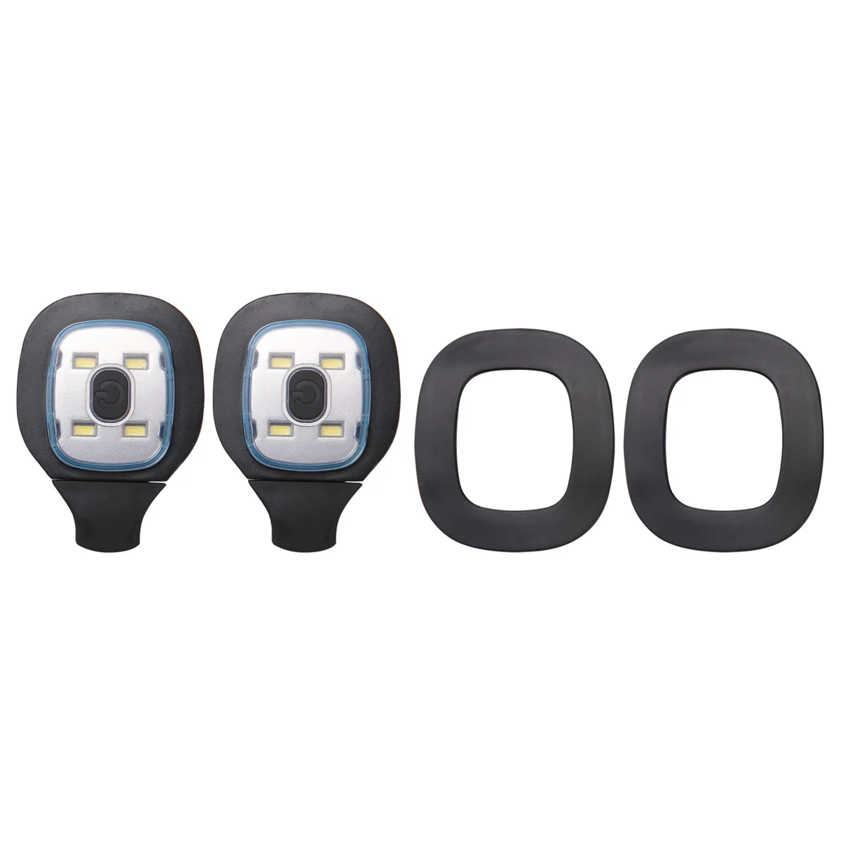 Piezas de luz LED recargable por USB para hombre y mujer, 2 unidades, reemplazables