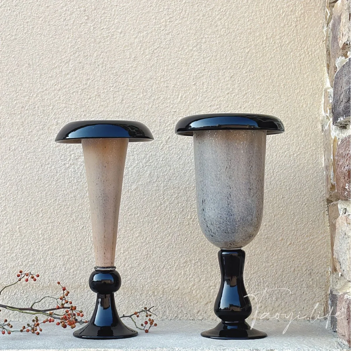 

Small Niche High-end Art Vase, Handmade Glass Flower Ware, Homestay Model Room, Light Luxury Decoration