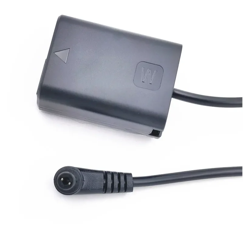 NP FW50 الدمية بطارية تيار مستمر ذكر موصل الطاقة ملفوف CableAC PW20 المقرنة لسوني ألفا 7 7R 7S NEX 3 A33 A55 A37 A6300 A6500