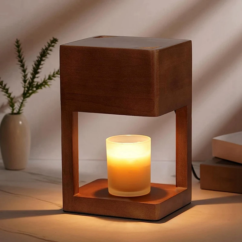 Melting Wax Lamp Electric Candle Warmer Lamp Dimmable For Scented Candles For Desk Table Bedroom Night Lights UK Plug-B Durable