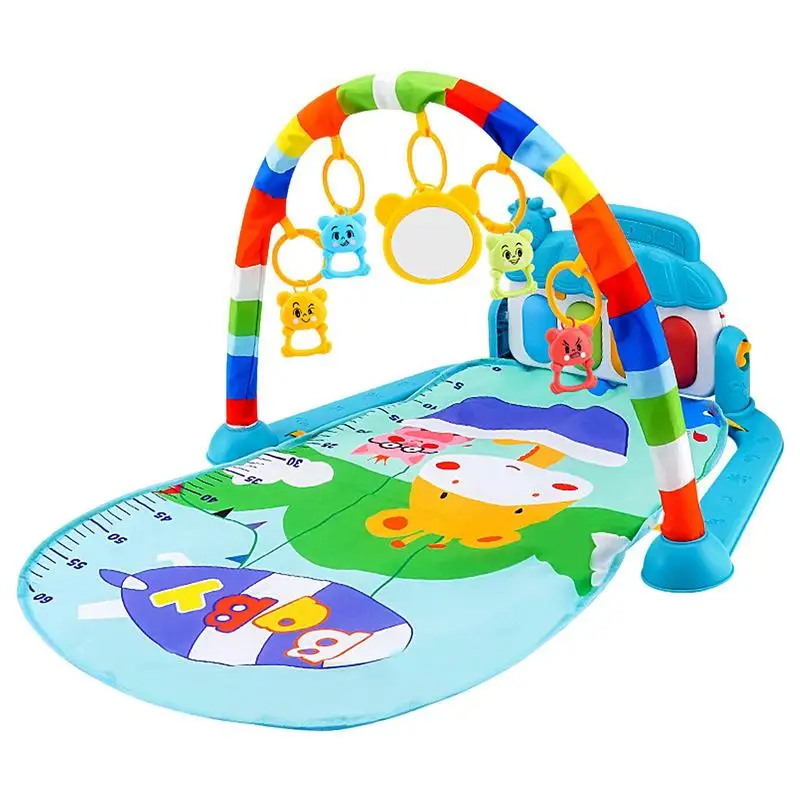 Toddler Play Gym Colorful Toys And Music Activity Gym For Toddler Non-slip Playmat Activity Gym For Toddler Play For 3-6-12