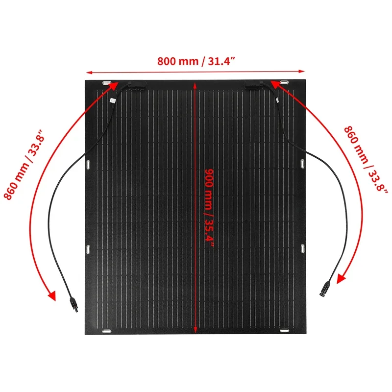 300W Solar Panel Kit 18V Flexible Solar Cell Waterproof High Power Charger for Home Outdoor Camping Yacht Motorhome Car RV Boat