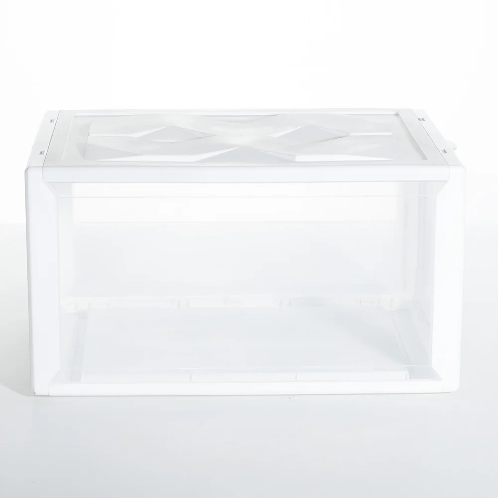 

1Pcs Plastic Transparent Shoe Container Assembly Storage Box Stackable Organizer Basketball Shoes Storage Case