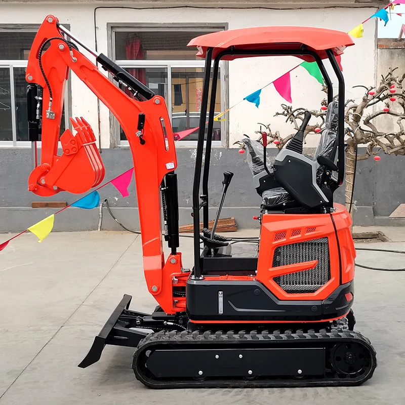 Customized Best Selling TZ12 1.2Ton China Mini excavators Multifunctional Excavation With Free Bucket On Sale