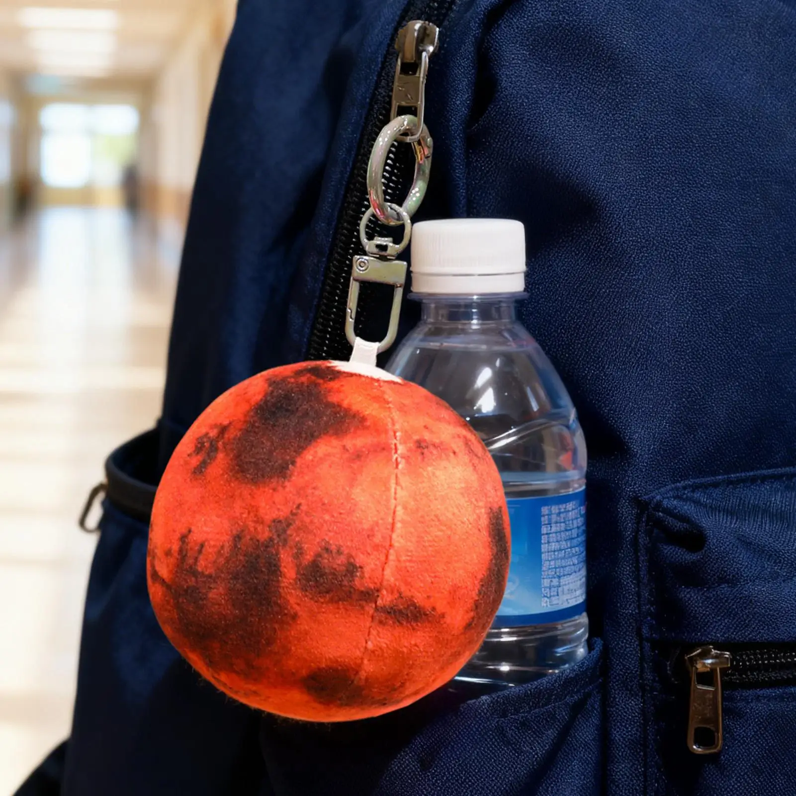 Adorno de planeta de 2,95 pulgadas, muñeco de peluche suave, adornos de planeta de felpa colgables para bolso, monedero, joyería, billetera, mochila para mujer