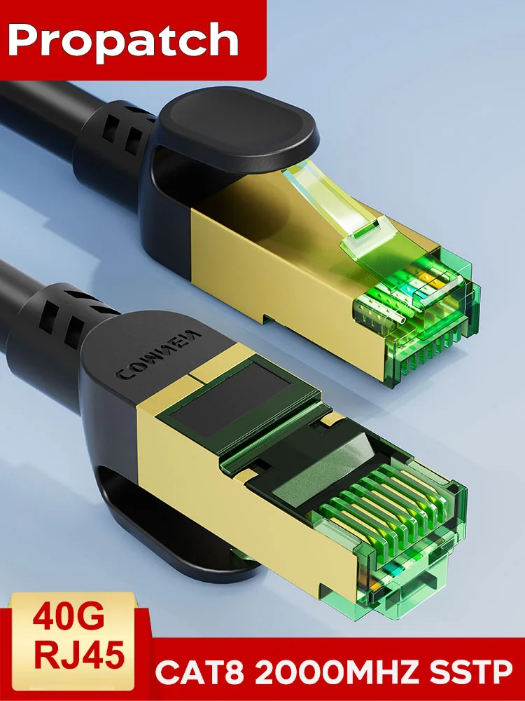 Propatch 0.2-30m CAT8 40Gbps Kabel Ethernet Rj45 2000Mhz Sieci Gamingowe PVC Internetowy Kabel LAN do Laptopów PS 5/4 Router RJ45 — zdjęcie produktu 7