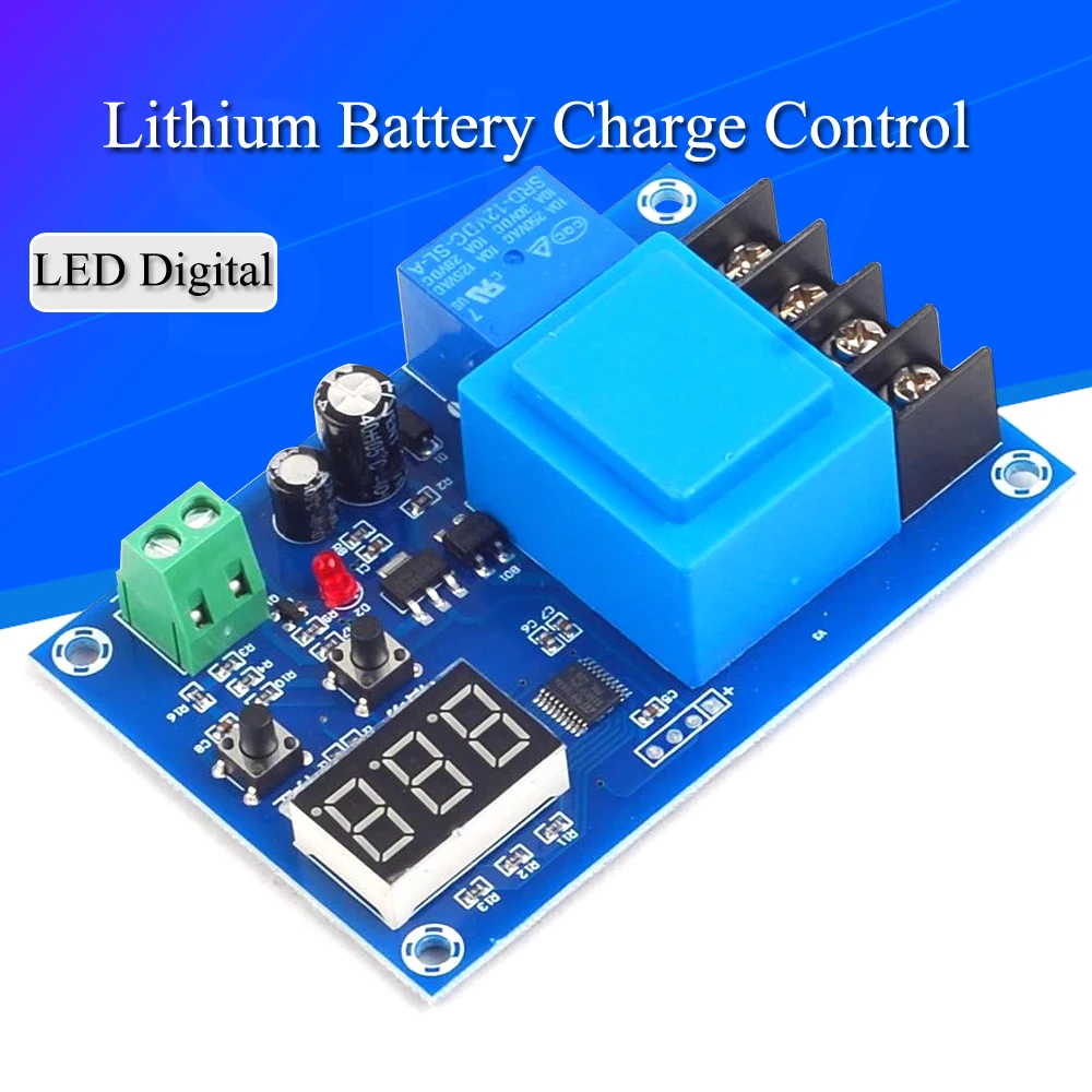 XH-M602 Digital Control Battery Charging Control Module AC 220V Lithium Storage Battery Charger Control Switch Protection Board