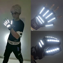 High Quality Gloves 6 Neon Light Colors For Choice Adult Decorative Mittens Performance Dance Costumes Gloves Glow In The Dark