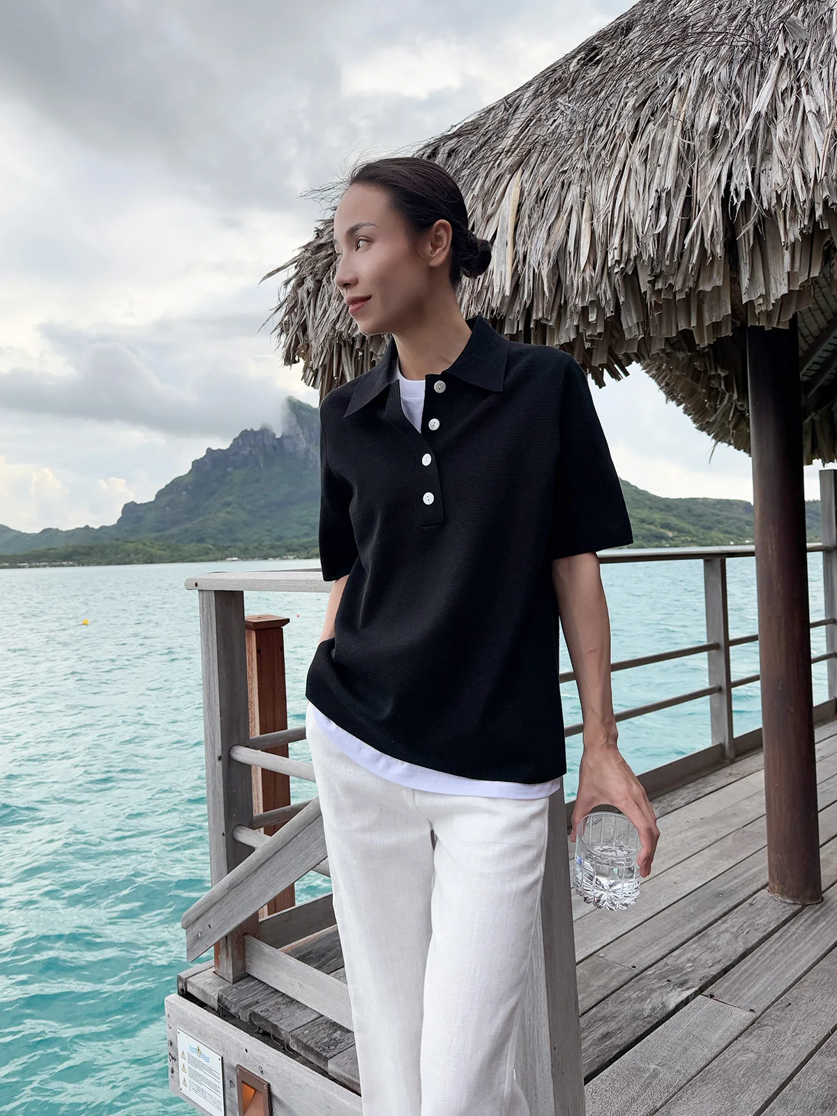 

Футболка из 100% шерсти Ease Premium, плотной вязки, с контролем качества, приталенного кроя, стандартной длины, Pure C.