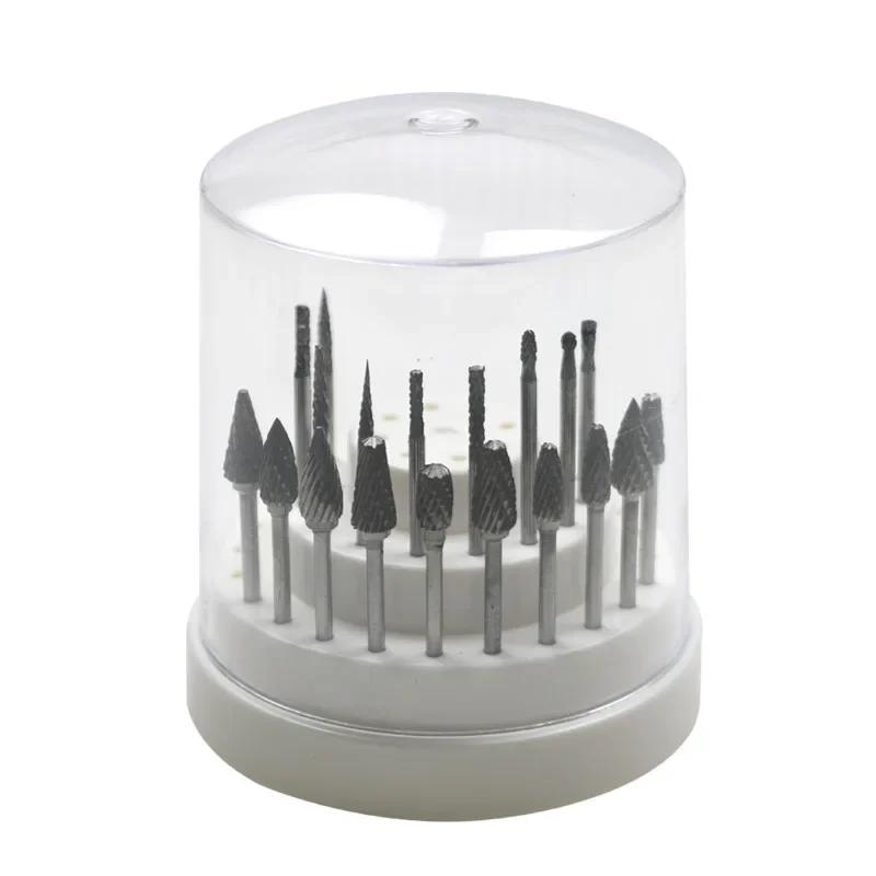 

GREATLH 20pcs Mixed Steel Drill Burs Tungsten Carbide Bur Set Rotary Carbide Burs Dental Tools Set