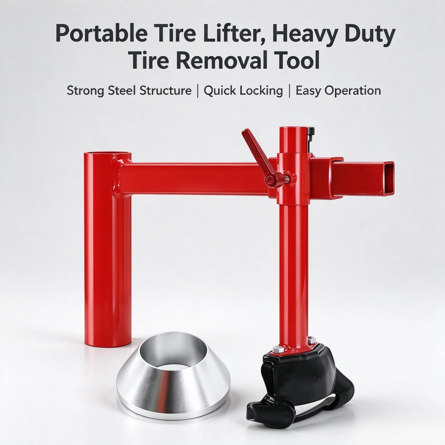 For Portable Manual Tire Press and Stripper Simple Handheld Tire Remover Tool for Easy Car Motorcycle Tire Changing