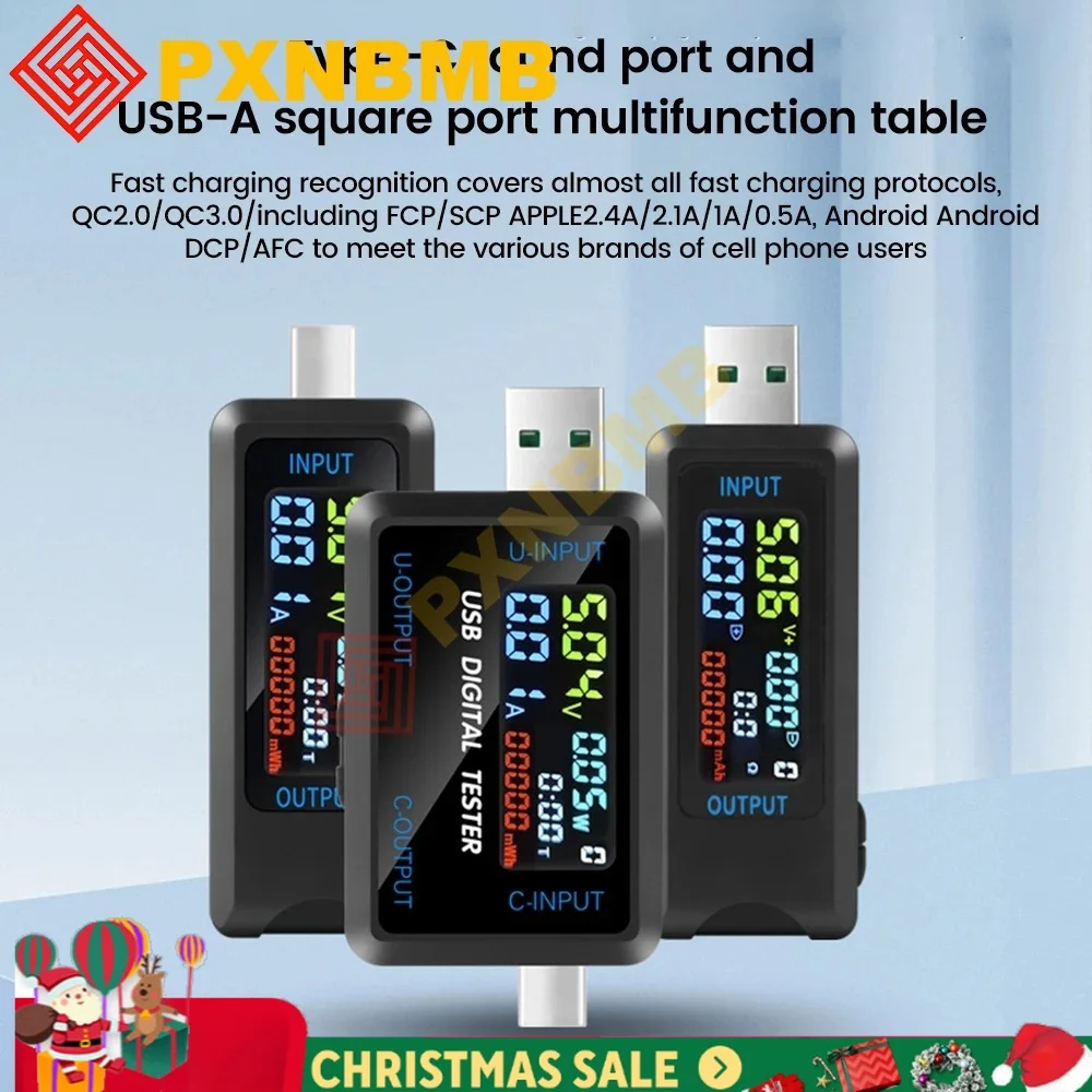 Voltage Meters Current Voltage Capacity Battery Tester USB Volt Current Voltage Doctor Charger Capacity Tester Meter Power Bank