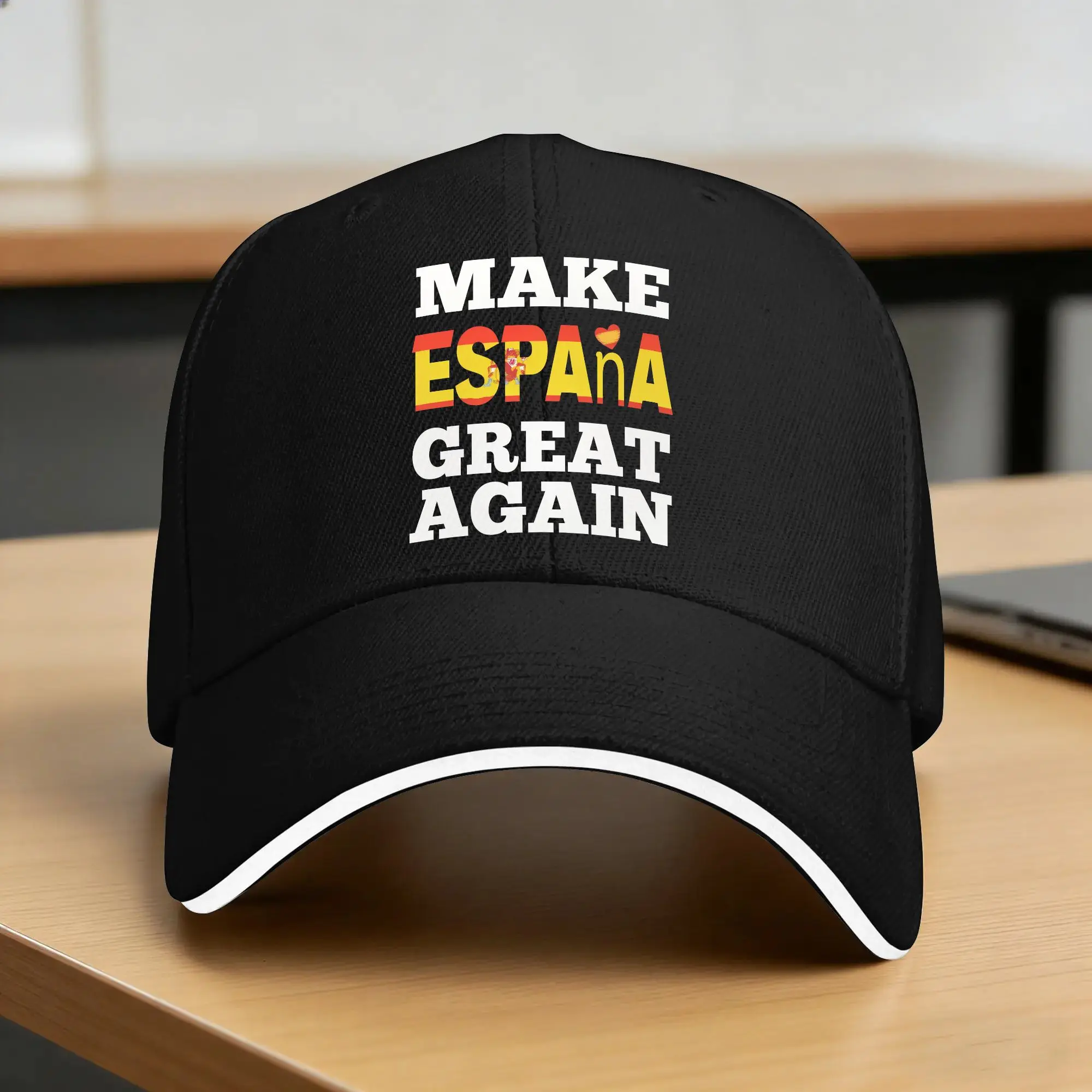 Make Espana Great Again Spanish Flag Casual Baseball Cap  Outdoor Sport Hip Hop Hats Summer Wholesale Baseball Caps