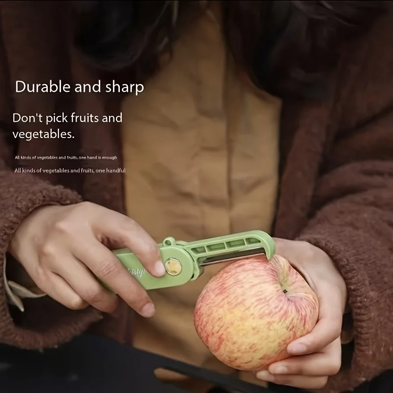 

Portable Fruit Knife Multifunctional Stainless Steel Peeler Household Kitchen Vegetable Peeler Outdoor Foldable Paring Knife