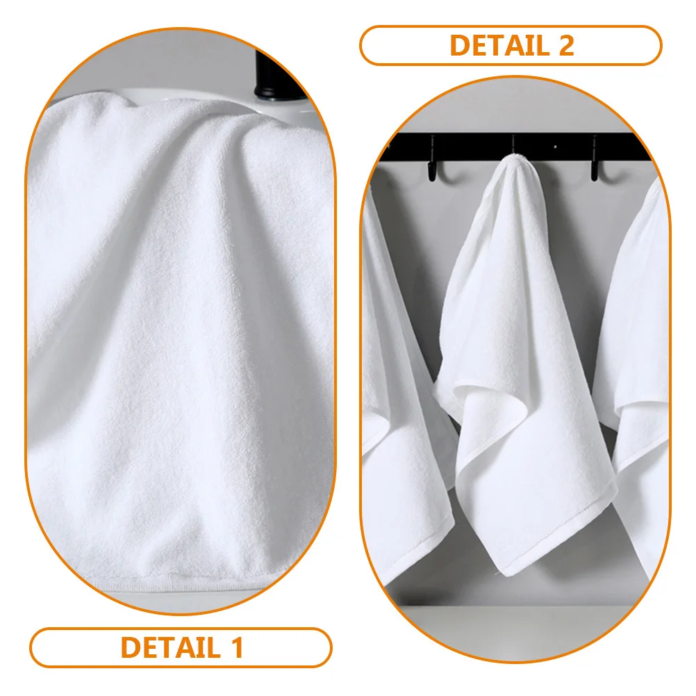 

3Pcs Bathing Towel Cotton Material Water-Absorbing Washcloth Thickened Comfortable for Daily Shower Spa Skin-Friendly Drying