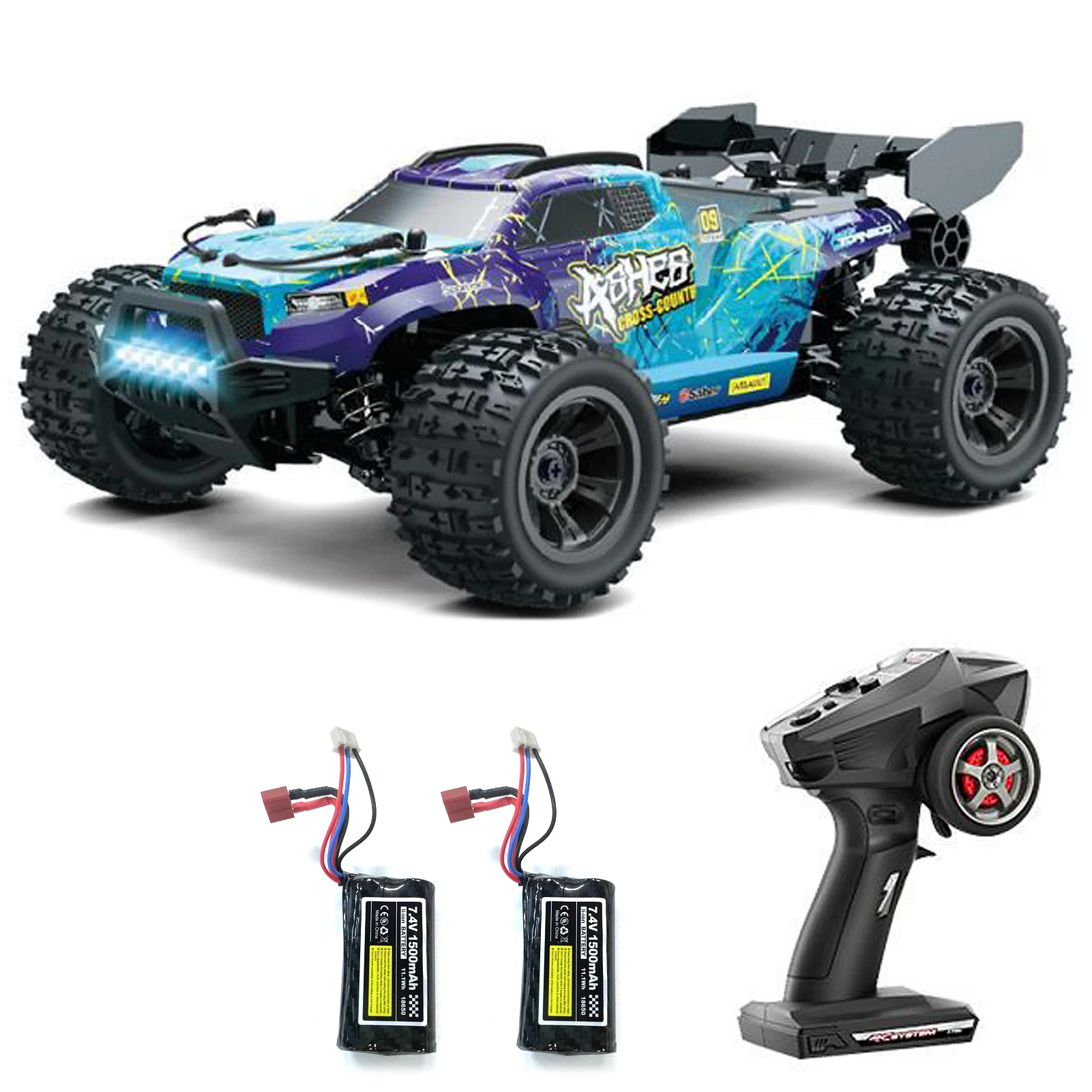 Remote Control Car 1:18 Scale 28 KM/H High Speed Vehicle 4WD All Terrains Crawler Car with LED Headlights Remote Control Car