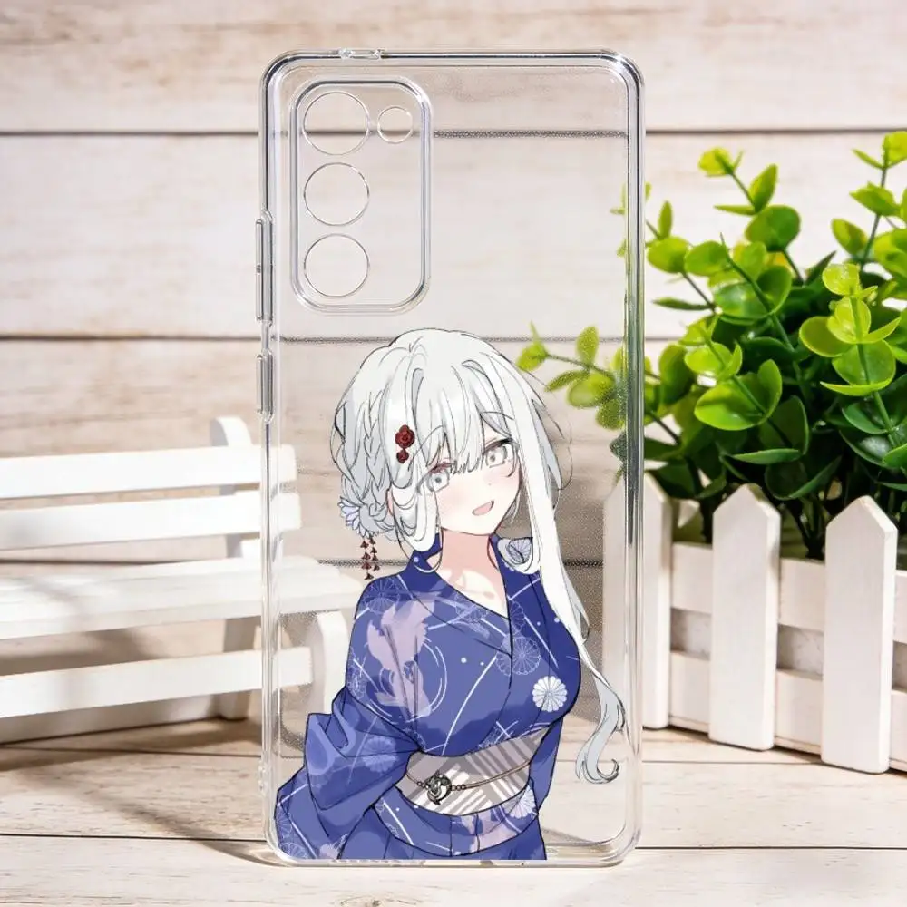 

Fuyukawa K-Kagari Cute Phone Case For Samsung Galaxy S24 S25 S23 S22 S21 Plus S24 S25 Transparent Cover Case