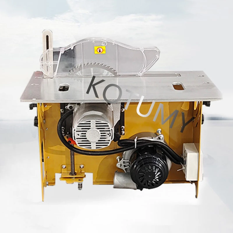 Mini Table Chainsaw Cutting Machine Table Saw Angle Adjustable Electric Lifting Woodworking Push Table Saw 220V Dust Free Saw