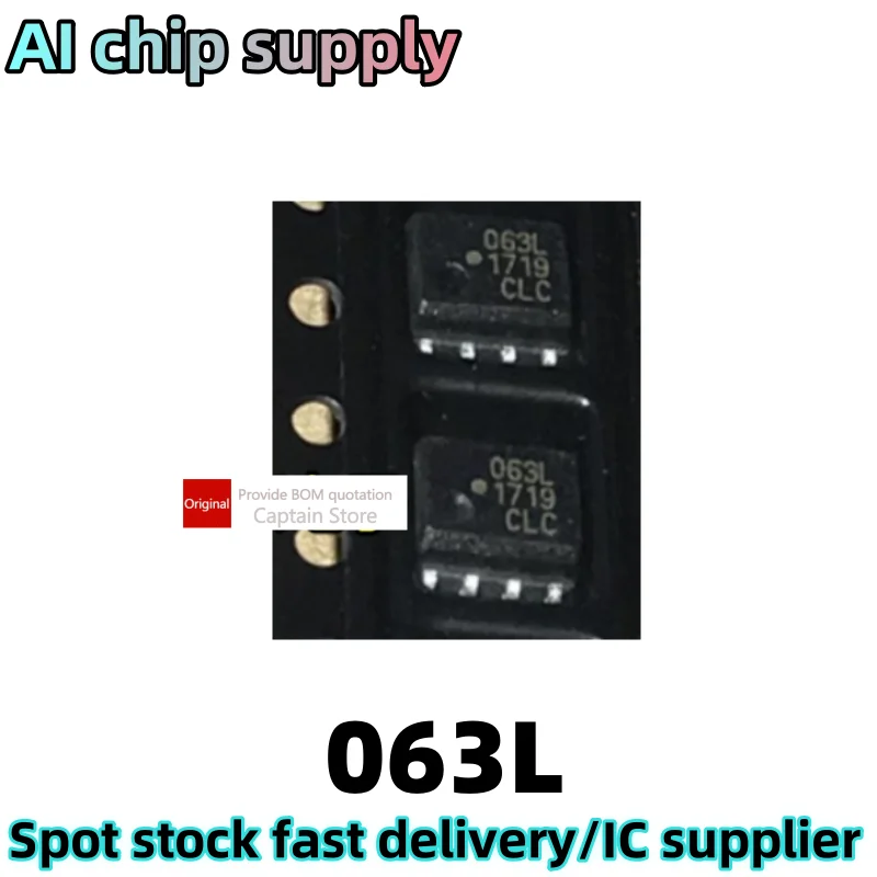 5PCS HCPL-063L screen printing 63L 063L SMT optocoupler SOP8 packaging