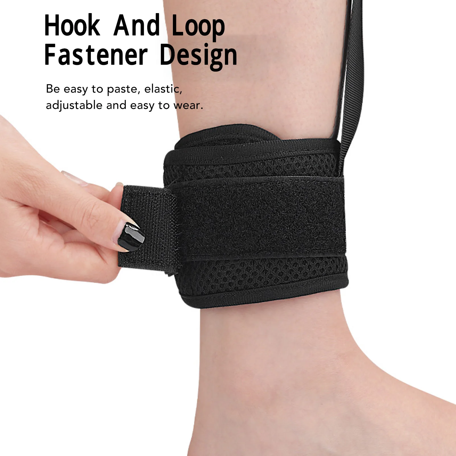 Leg Lift Strap Adjustable Breathable Leg Recovery Training Mobility Aids Extra Long Leg Strap 1pcs