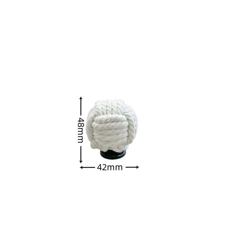 Creative rope material single-hole furniture handles spherical kitchen cabinet handles Home decoration hardware