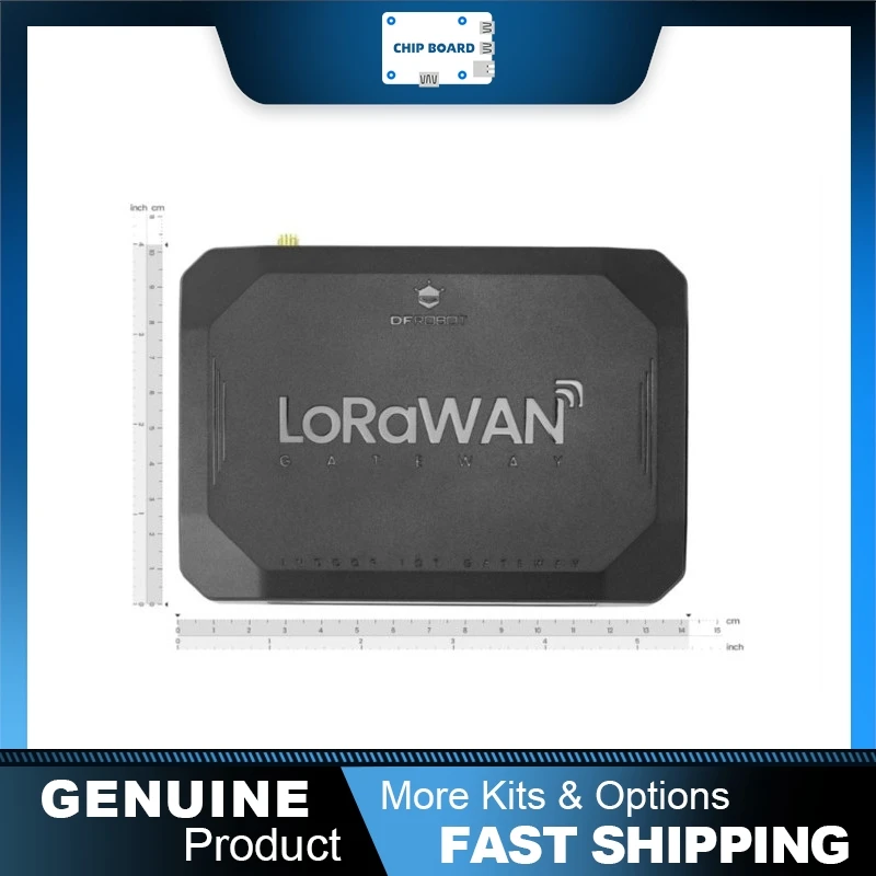 DFRobot Private LoRaWAN Gateway US915, Semtech SX1302 8CH, Quad-Core A35, 512MB RAM, 16GB eMMC, MQTT IoT Gateway