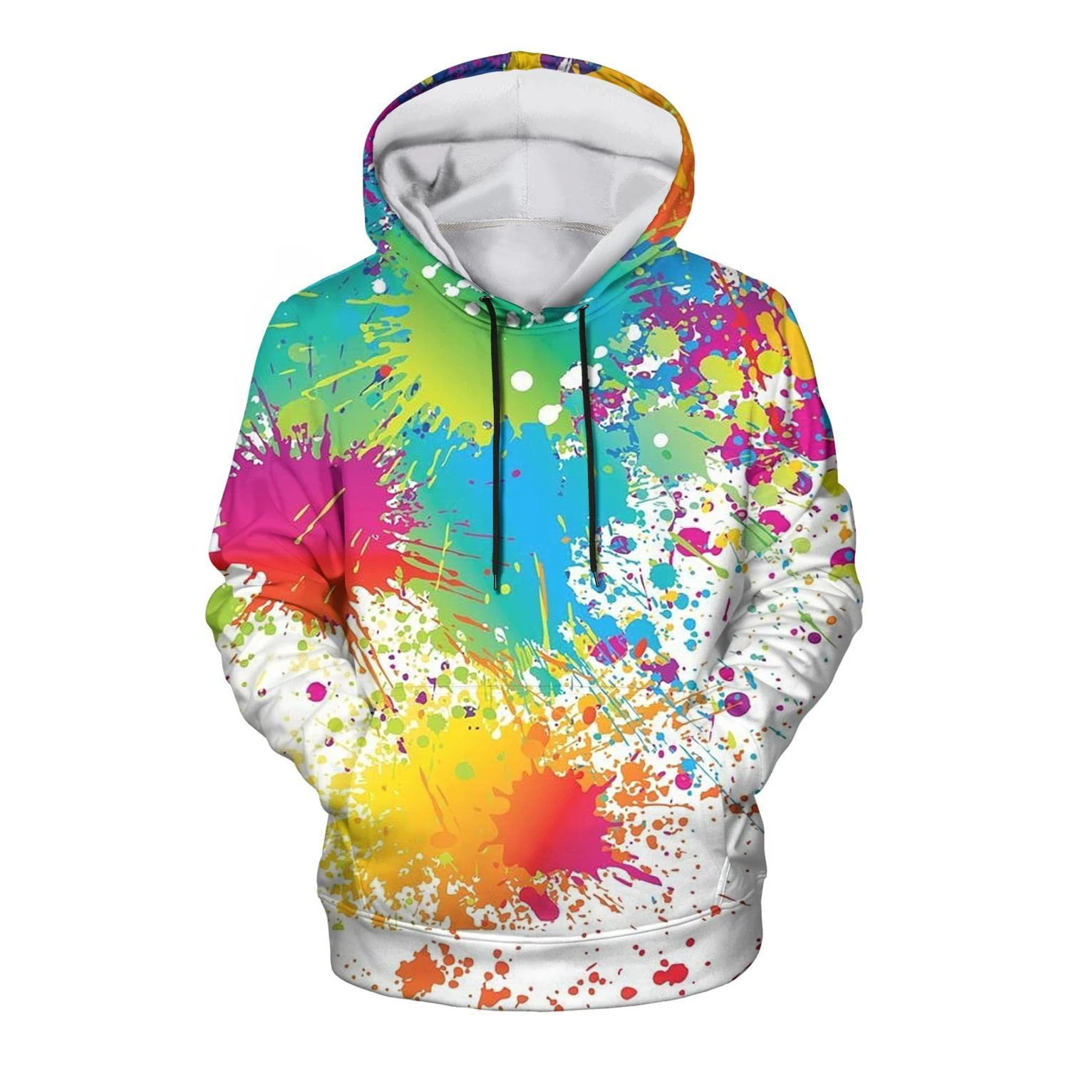 

Colorful graffiti hoodie Hoodie Tie dye 3D printing Male and female street wear oversized pullover Fashion hooded sweatshirt chi