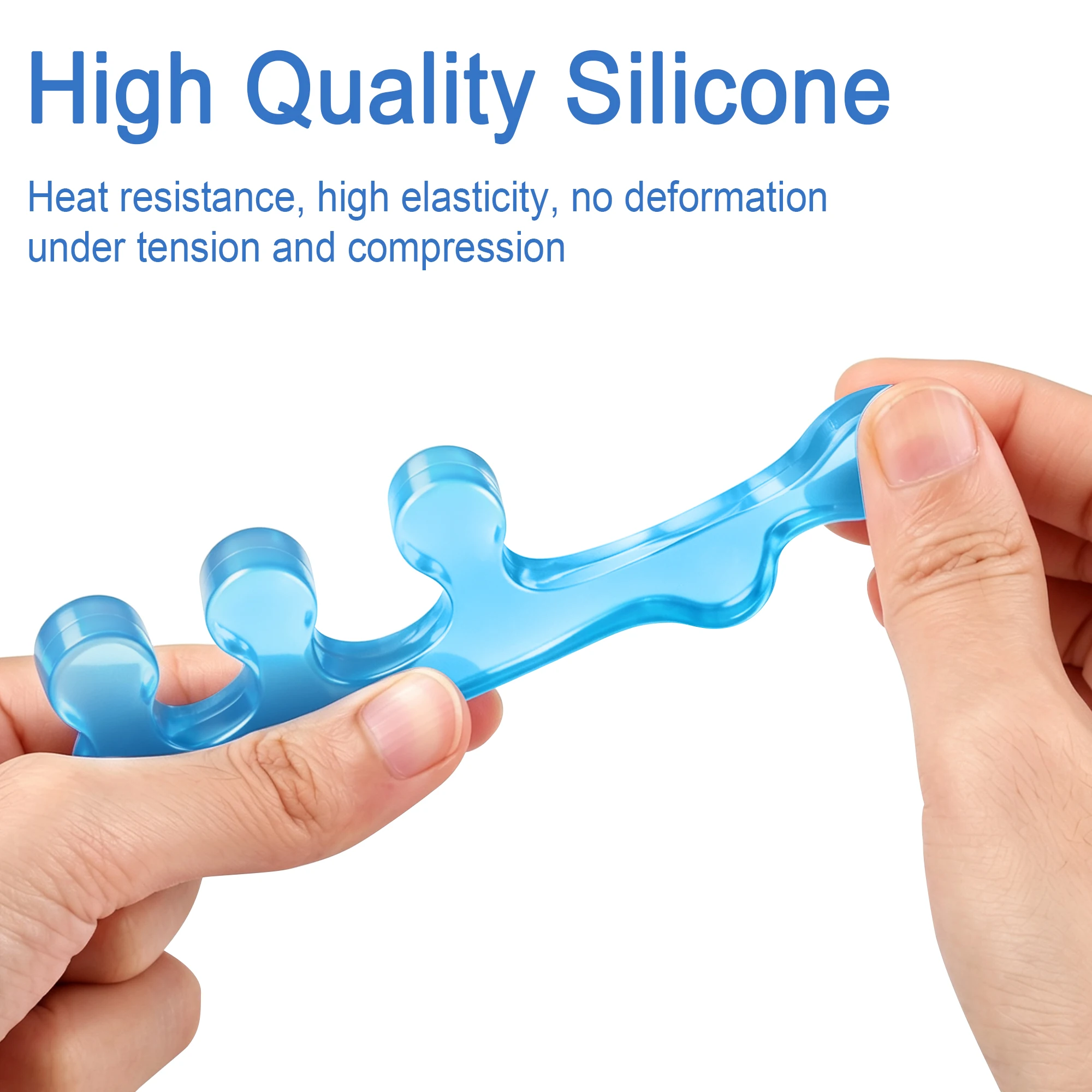Soft Silicone Toe Spreaders For Nail Polish Application Portable Finger Toe Separators Gel Toe Spacers Nail Tools
