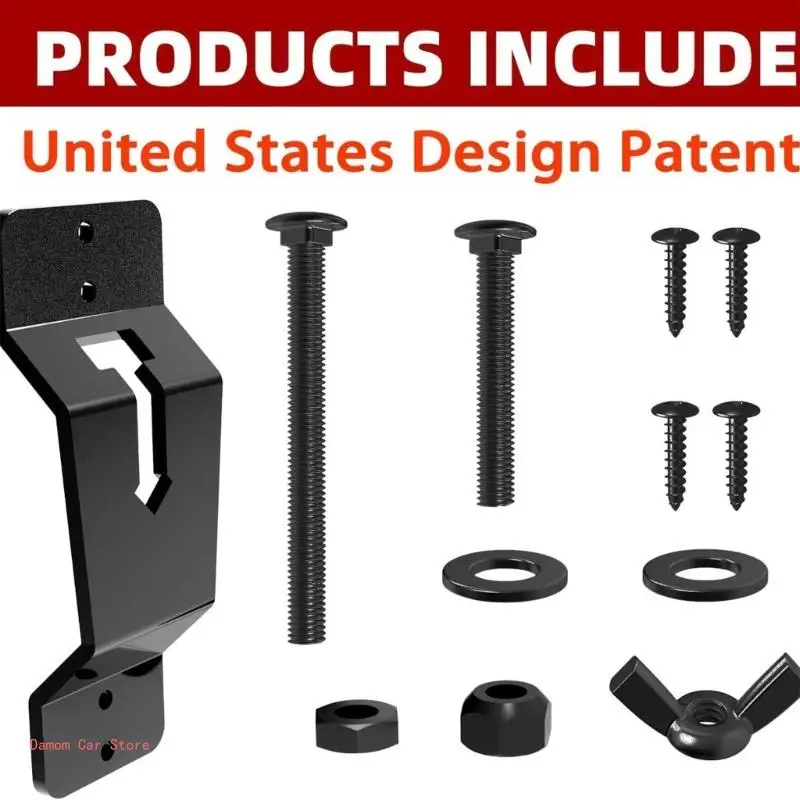 Wall Mounted Spare Tire Carrying Wheel Brackets for Utility & Enclosed Trailers