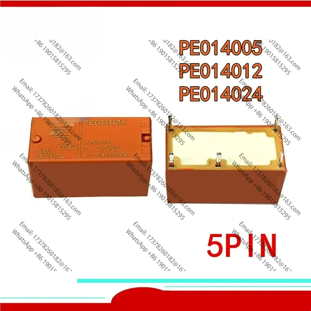 

10PCS/lot 100%Original New Relay PE014005 PE014012 PE014024 PE014005-5VDC 12VDC 24VDC A set of transformations 5A 5PIN