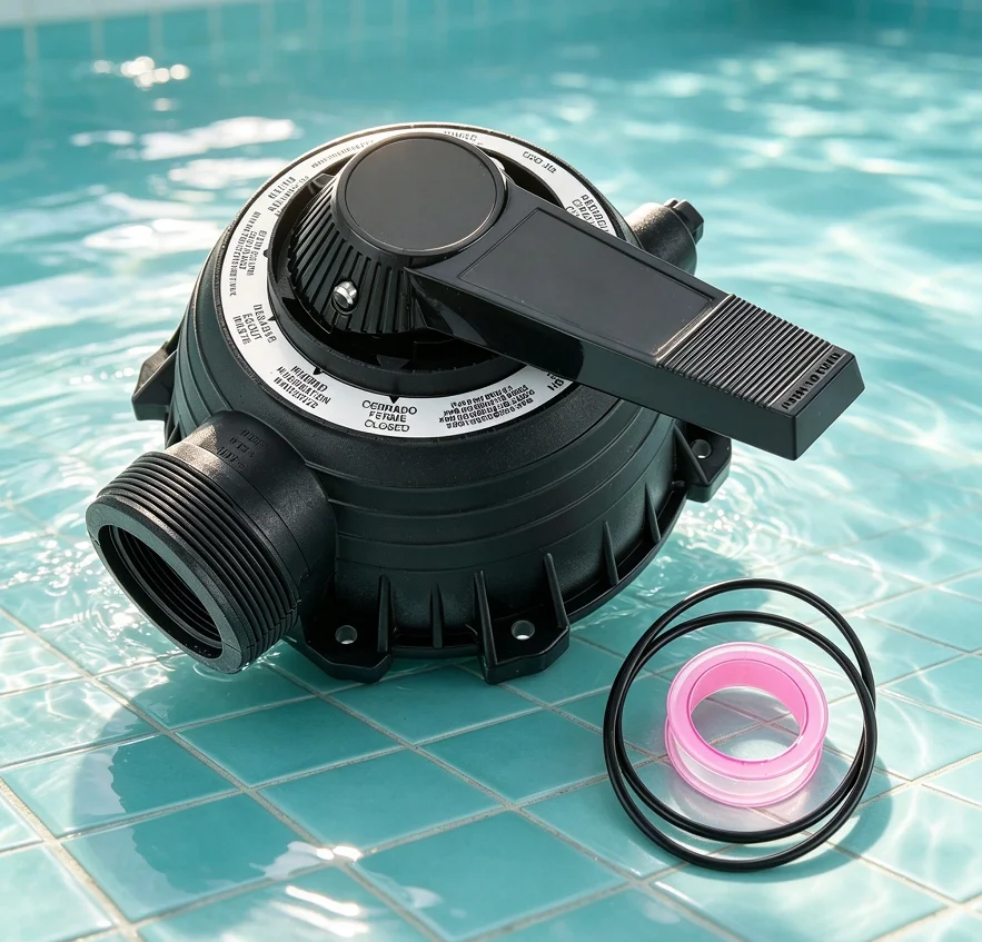 Cover Assembly with O-ring Gaskets Replace 77704-0104 fit Universal Pool/SPA Valve for SP0716  S220T2 S270T 210T93SFT S210S S200