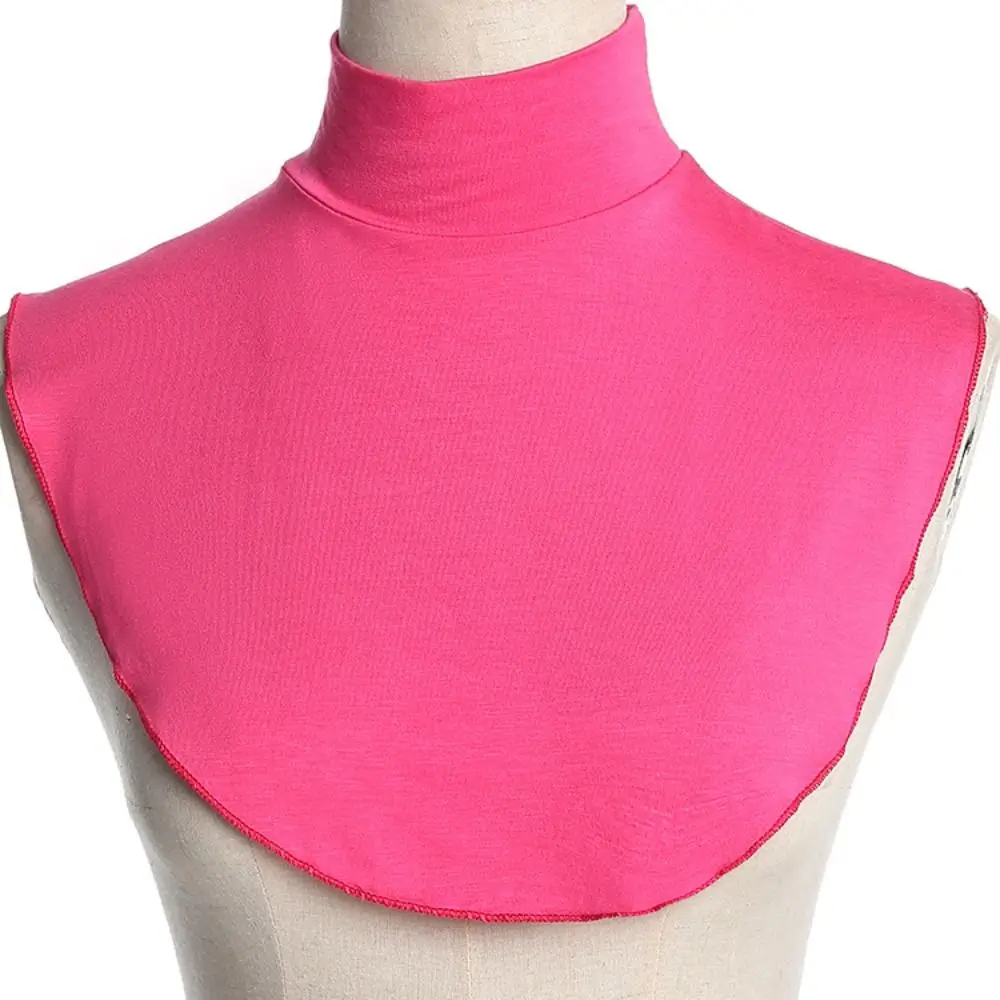 Detachable Modal High Neck Cover Ramadan Hijab Cover Turtleneck High Collars Fake Collar