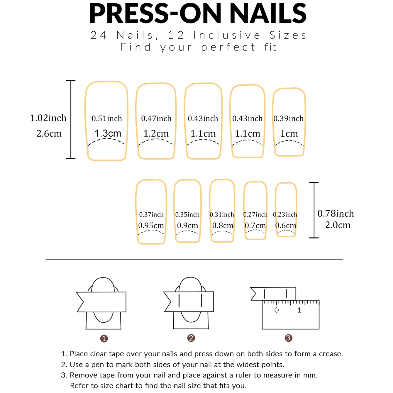 24 Stück mittellange, quadratische, herzförmige Kunstnägel und rosafarbene herzförmige Glitzer-Kunstnägel eignen sich zum Drücken von Nägeln