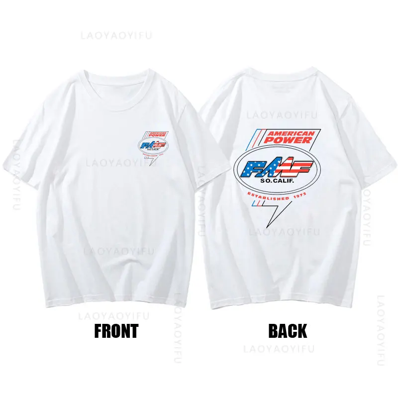 تي شيرت FMF لعادم السباقات للرجال بأكمام قصيرة ، قطن ، رقبة مستديرة ، موضة رائعة ، تخفيضات كبيرة ، الصيف