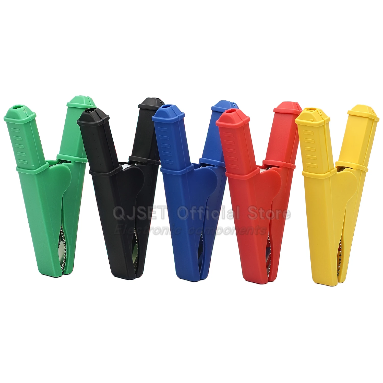 1pcs 75mm Insulated Pure Copper Alligator Clip 30A Opening 30mm 4mm Wire Terminal Clip Sheath Clip Test Clip Car battery clamps